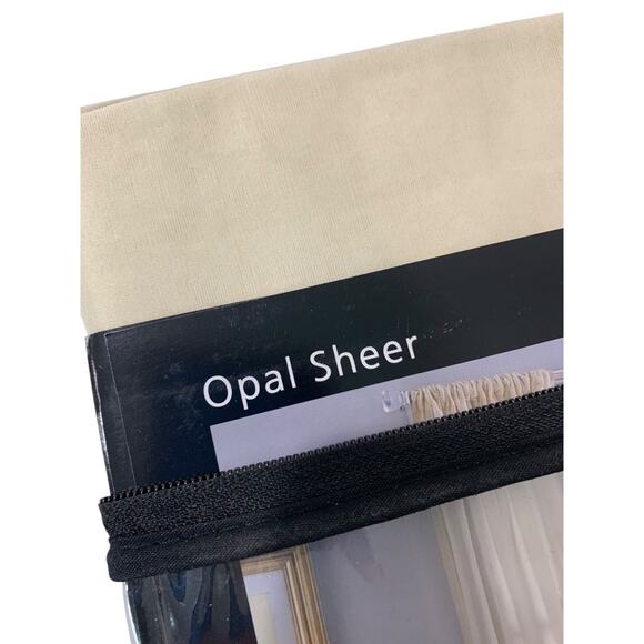 Valeron Opal Sheer Silk Blend 95" Panel Champagne New - Picture 6 of 11